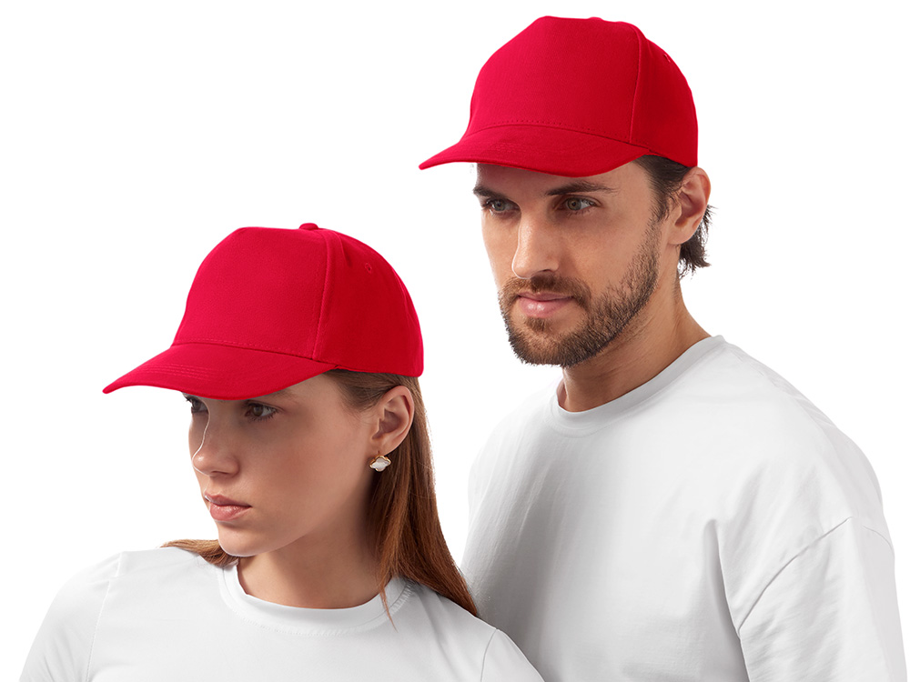 Бейсболка Florida 350 5-панельная, красный