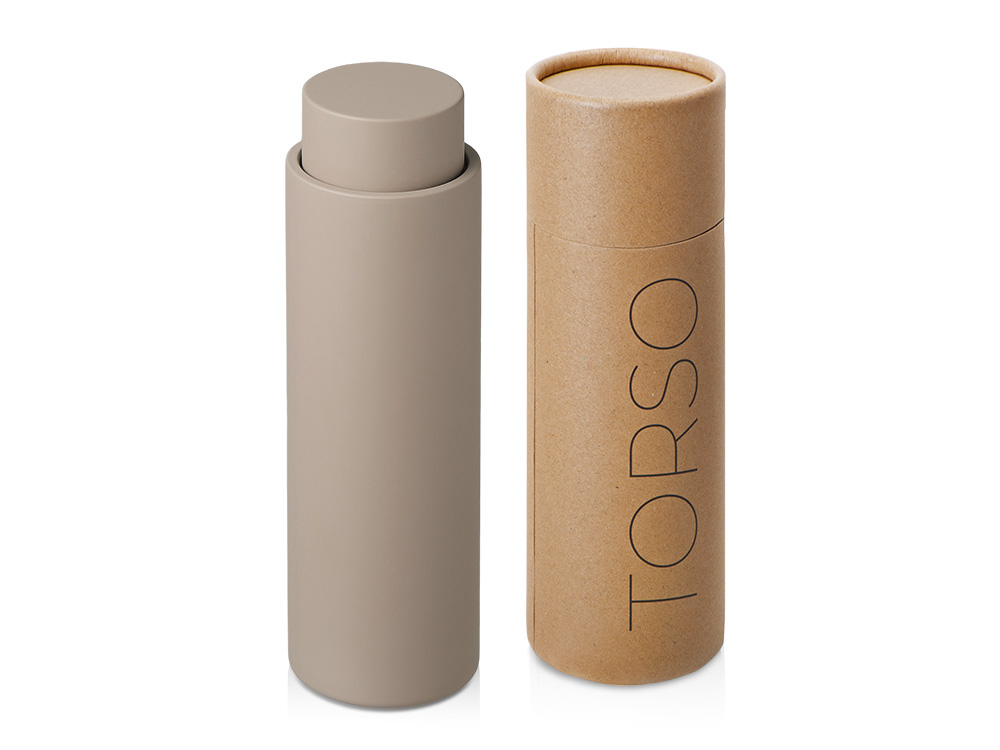 Вакуумный термос с двойными стенками и медным слоем Torso, 480 мл, бежевый