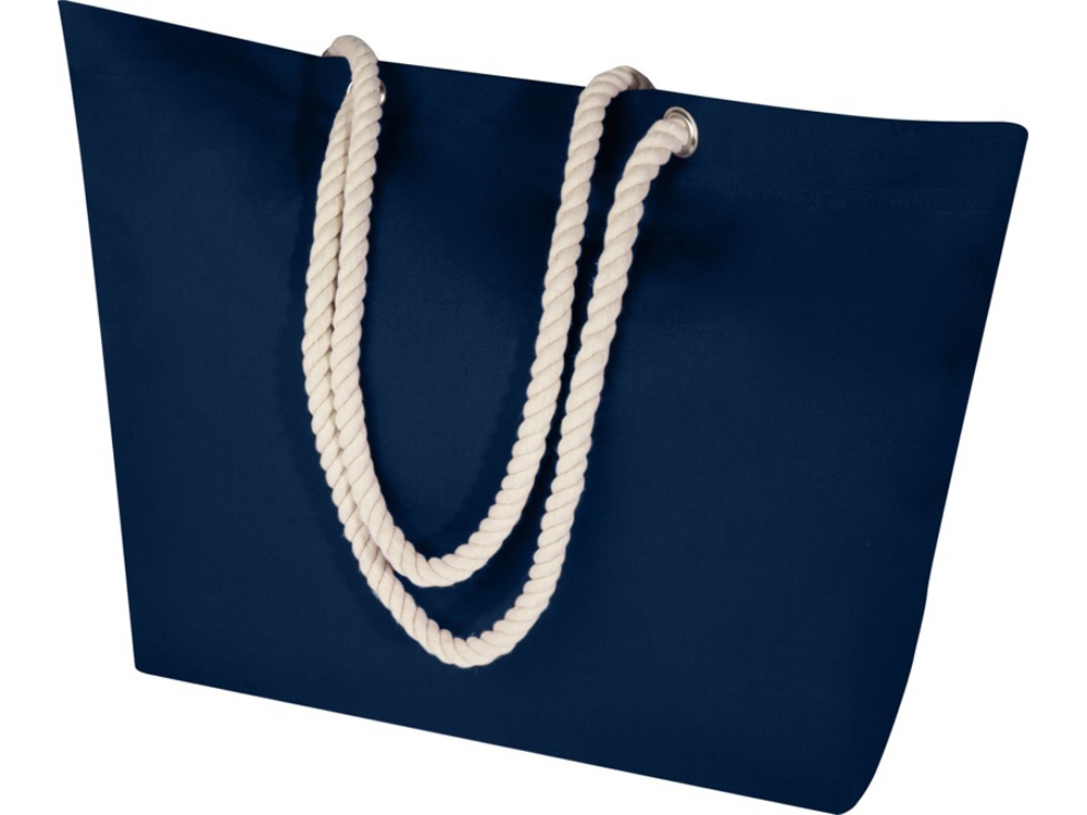 Florida пляжная эко-сумка из переработанного материала, сертифицированного по стандарту GRS, плотностью 270 г/м² 18L - Темно - синий