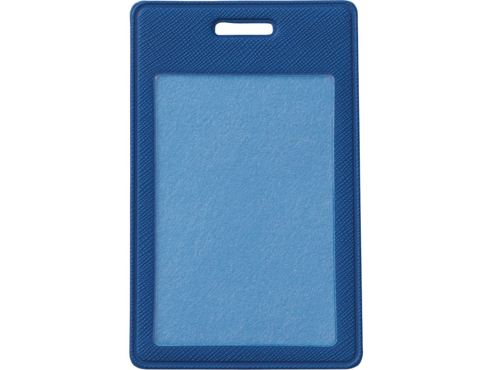 Бейдж с рулеткой-карабин Favor, синий