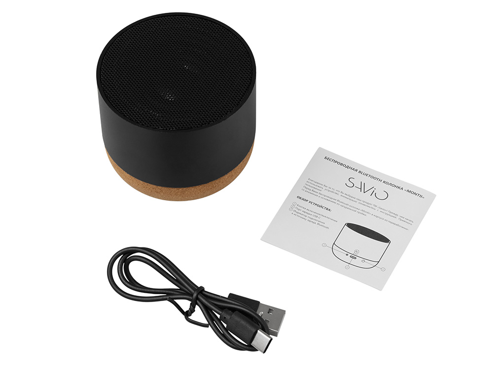 Беспроводная колонка Montii, 3 Вт, черный