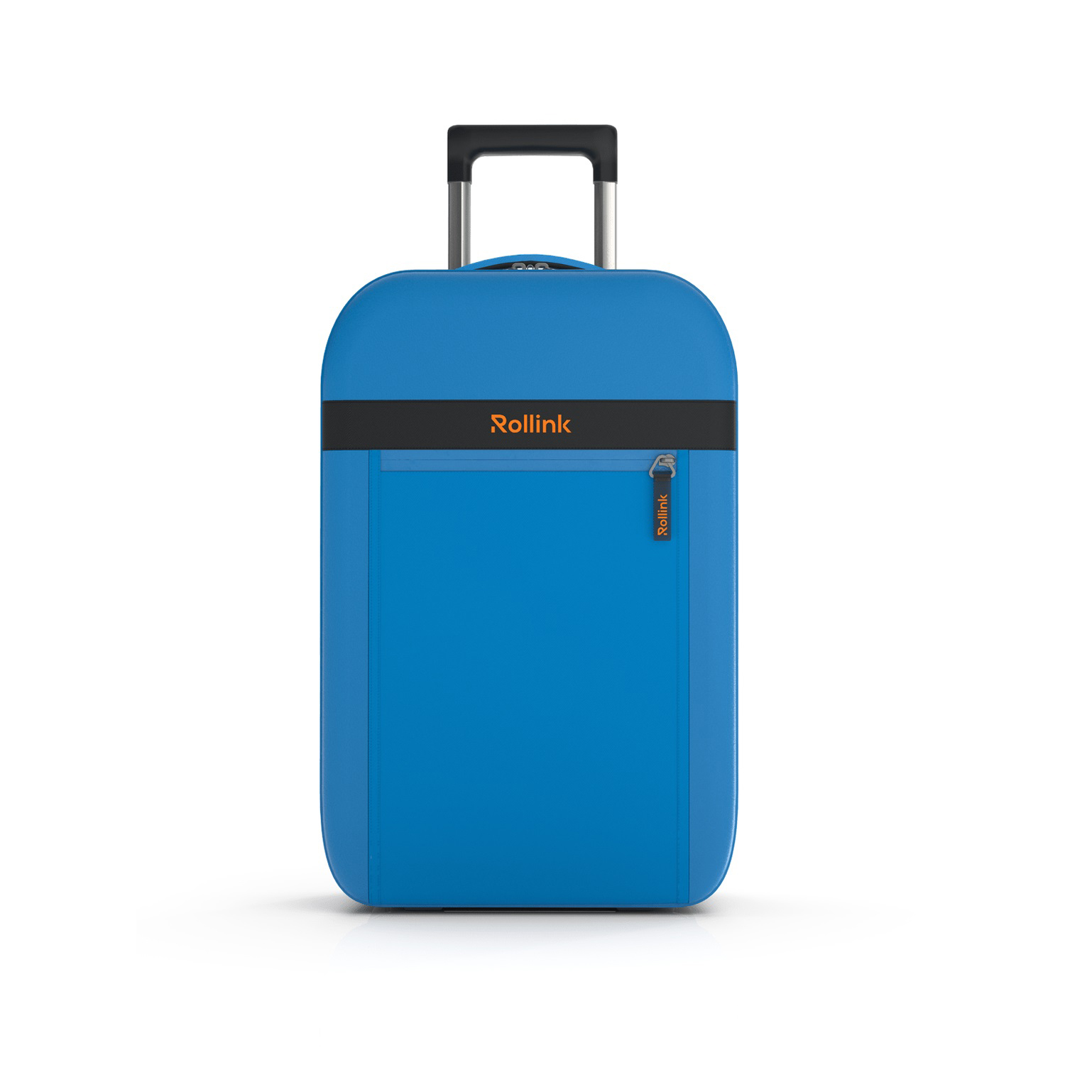 Чемодан складной Rollink Aura 55x40x20 см, 2 колеса, синий