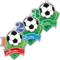 Акриловая медаль Футбол 1 Место