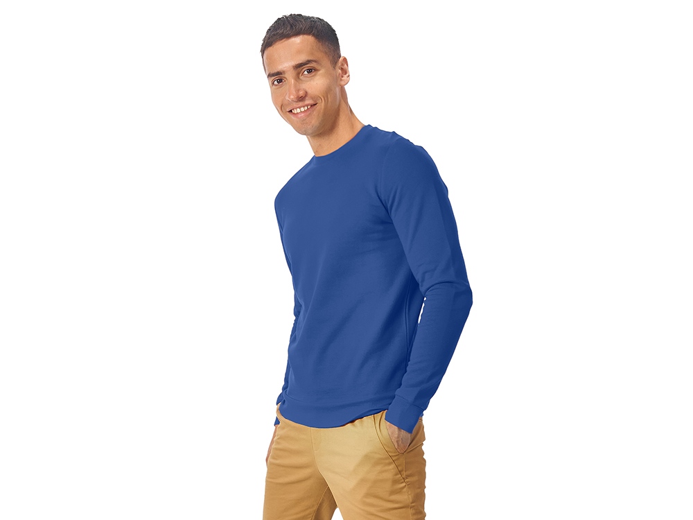 Свитшот Motion унисекс с начесом, классический синий Свитшот Motion унисекс с начесом, классический синий