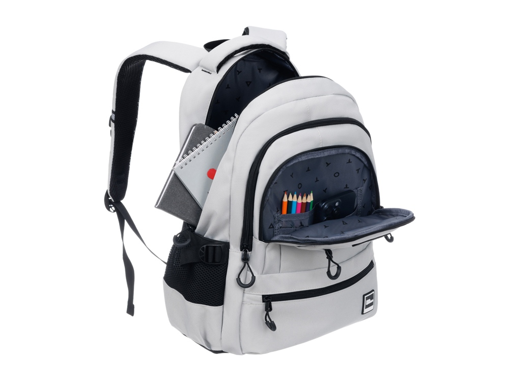 Рюкзак TORBER CLASS X, молочный, 46 х 32 х 13 см + Мешок для сменной обуви в подарок! Рюкзак TORBER CLASS X, молочный, 46 х 32 х 13 см + Мешок для сменной обуви в подарок!