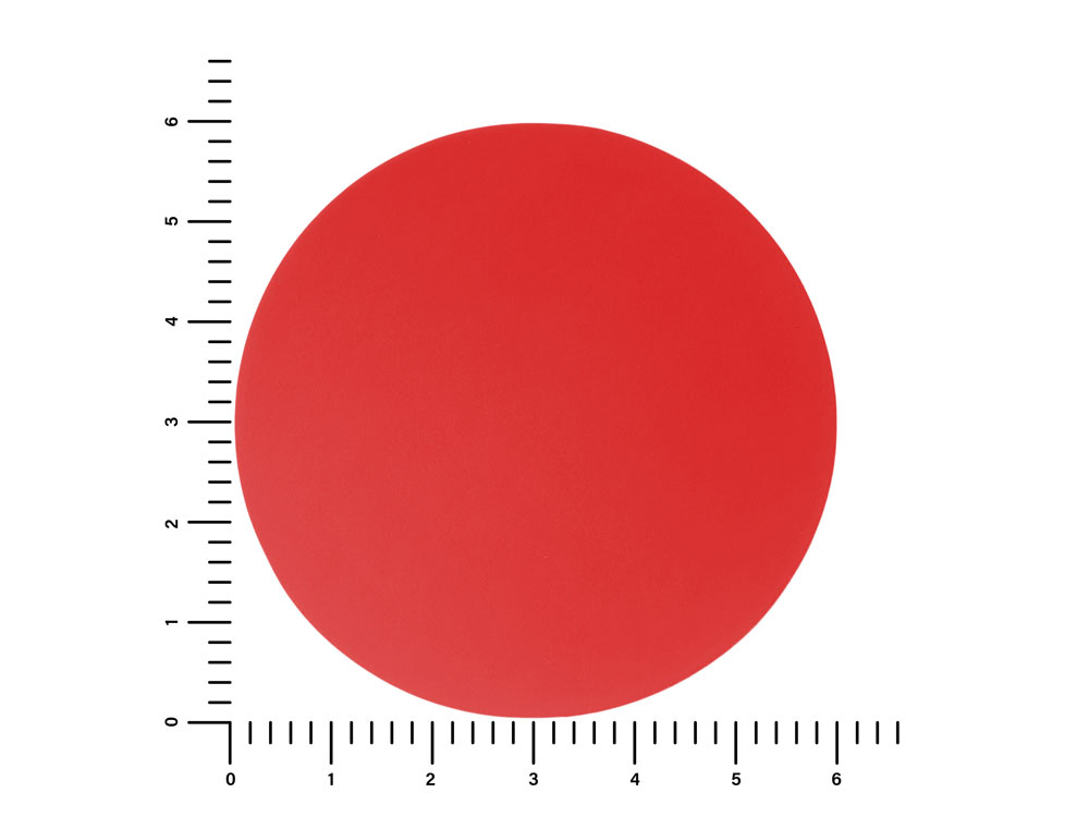 ПАТЧ КРУГ soft-touch (красный) 6,0 х 6,0 см