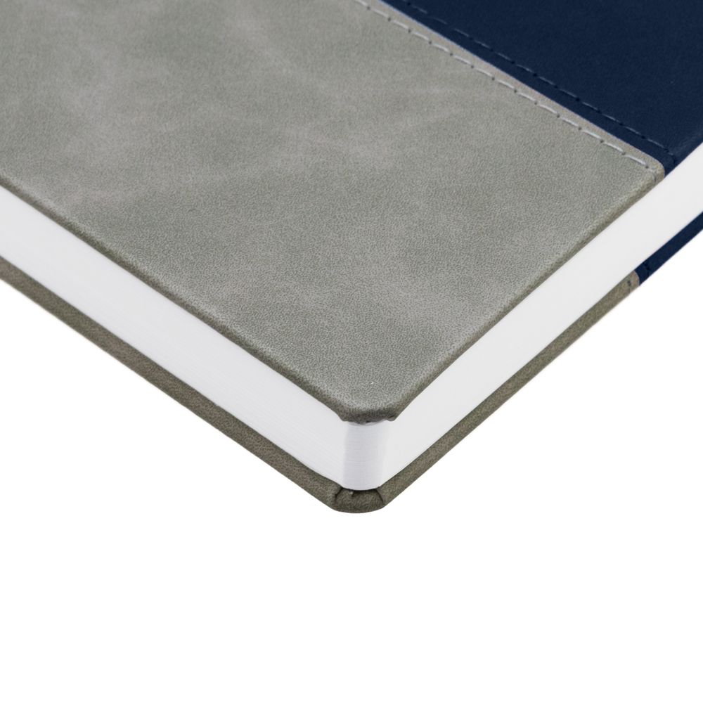 Ежедневник Horizon, недатированный, серый с синим