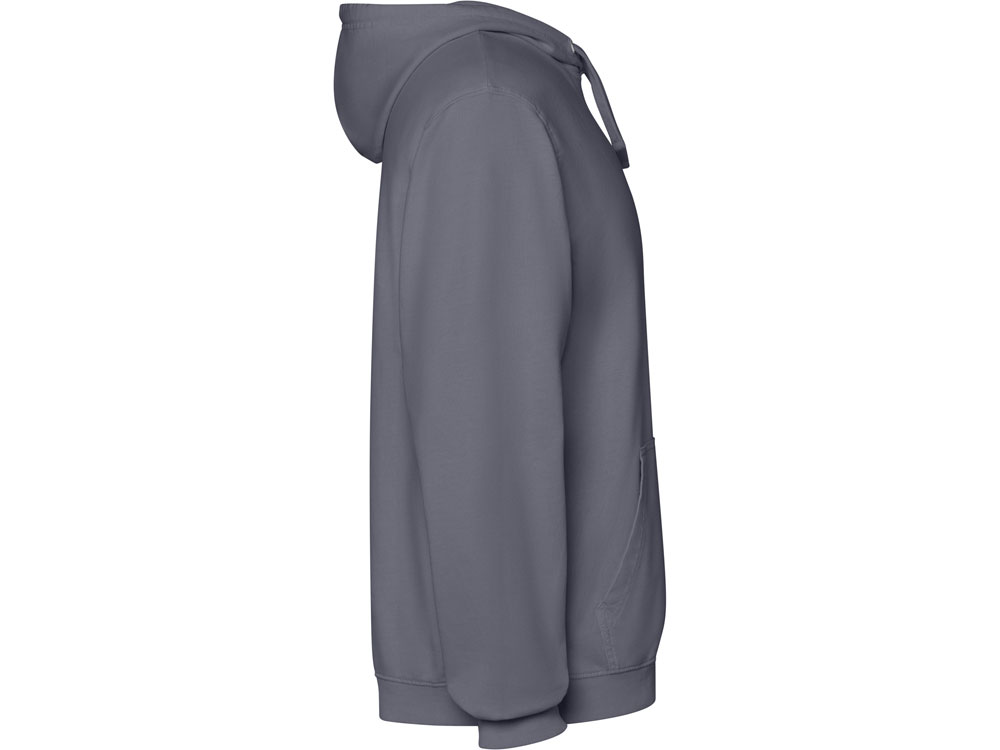 Толстовка с капюшоном KENIA унисекс, серо-голубой выстиранный