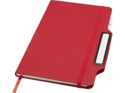 Nexus блокнот формата А5 в твердой обложке с ручкой и карандашом - Красный
