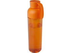 Illuminate бутылка для воды из переработанного PET-пластика, объемом 600 мл - Оранжевый Illuminate бутылка для воды из переработанного PET-пластика, объемом 600 мл - Оранжевый