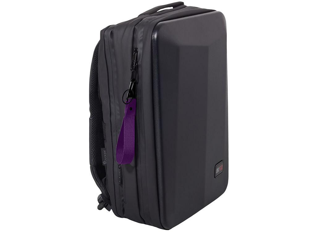 Ремувка Force с усиленным карабином, 2,5 см, фиолетовый/черный