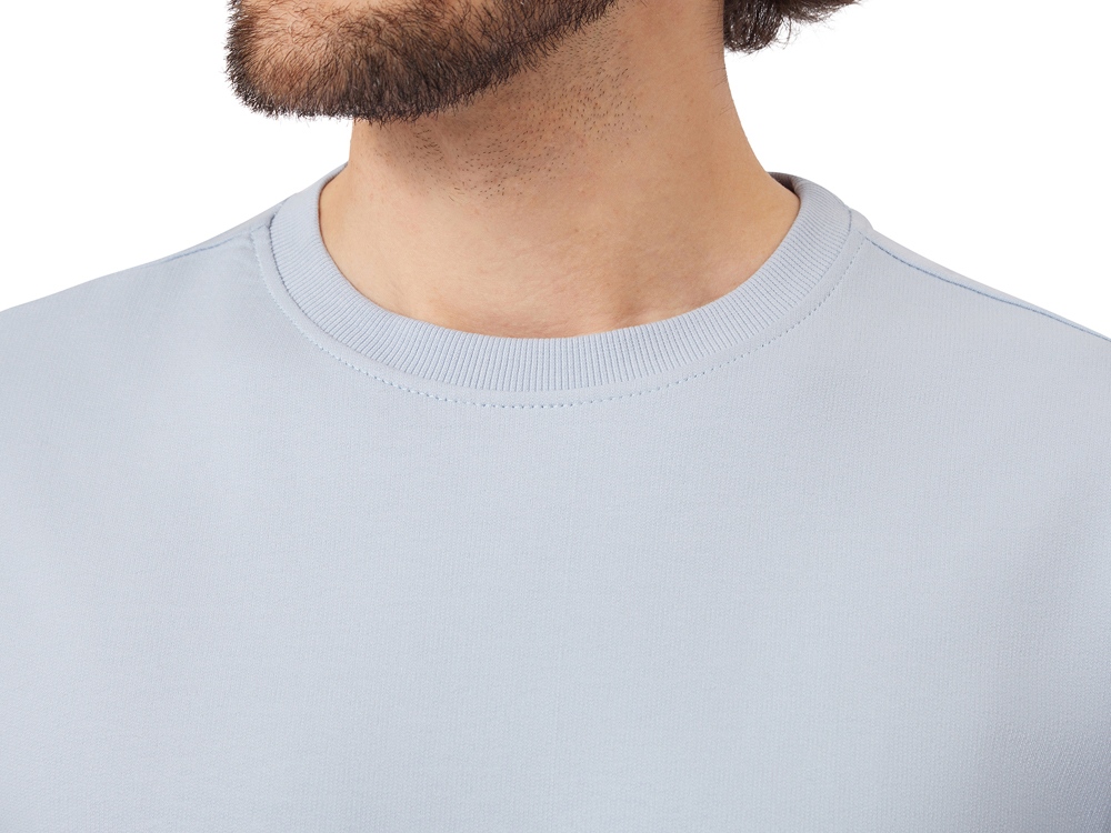 Футболка из френч терри Warsaw унисекс 220гр, небесно-голубой