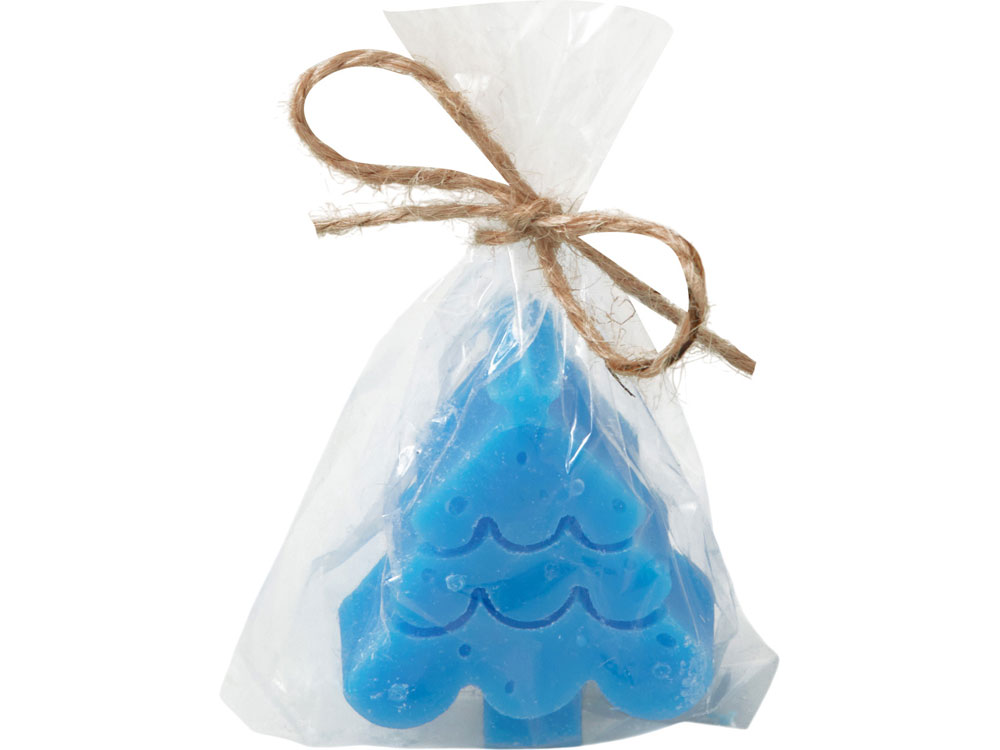 Свеча Елочка, синий