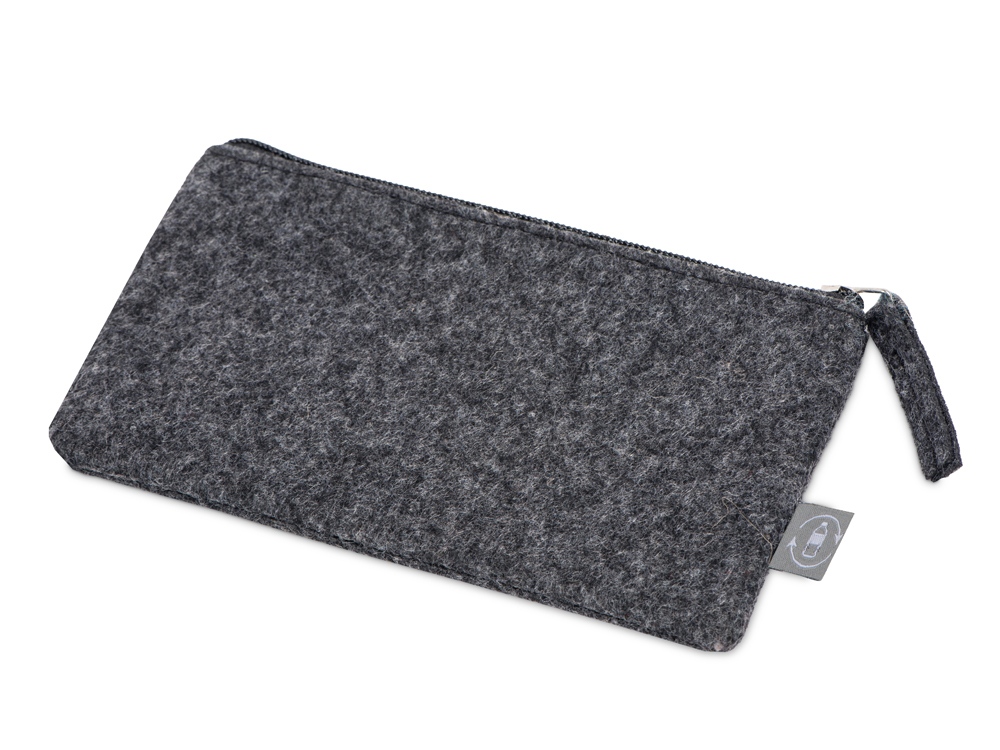 Пенал из RPET-фетра Felt, серый Пенал из RPET-фетра Felt, серый