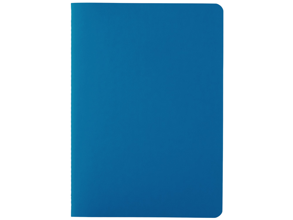 Блокнот Audrey А5 на сшивке в гибкой обложке софт-тач, синий