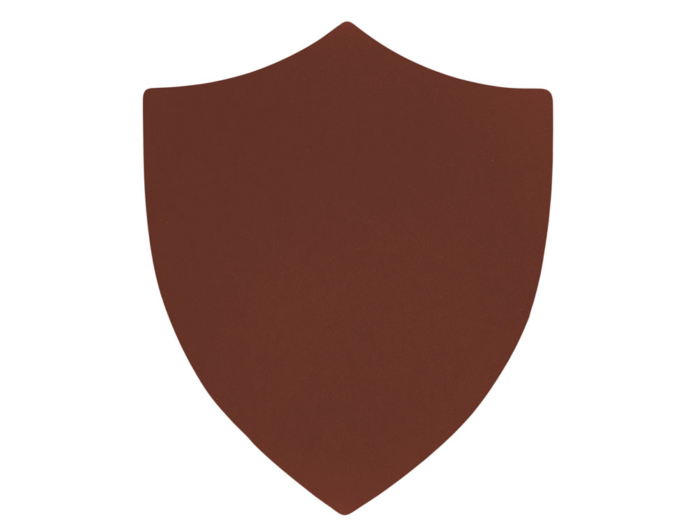 ПАТЧ ЩИТ soft-touch (коричневый ) 6,6 х 5,5 см