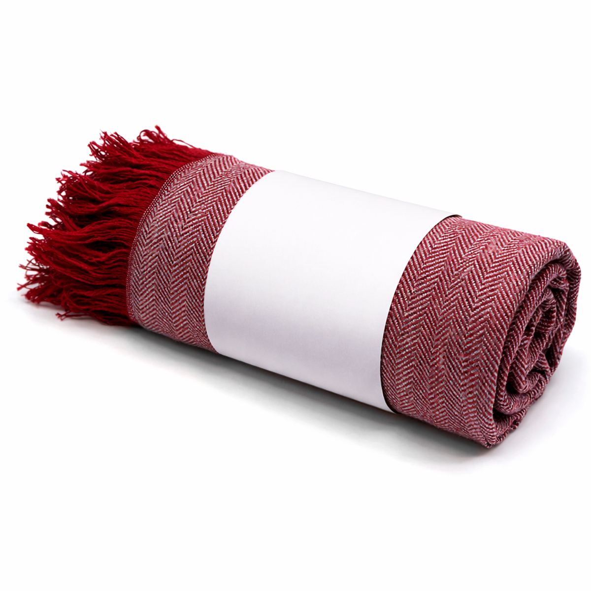 Плед полушерстяной COMFORT, бордовый