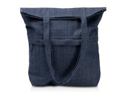 Сумка из переработанной джинсовой ткани Крик (Kirk), синий
