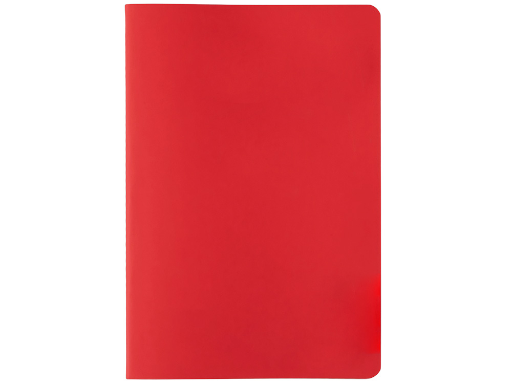 Блокнот Audrey А5 на сшивке в гибкой обложке софт-тач, красный