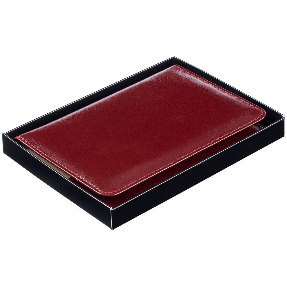 Обложка для паспорта Signature, бордовая Обложка для паспорта Signature, бордовая