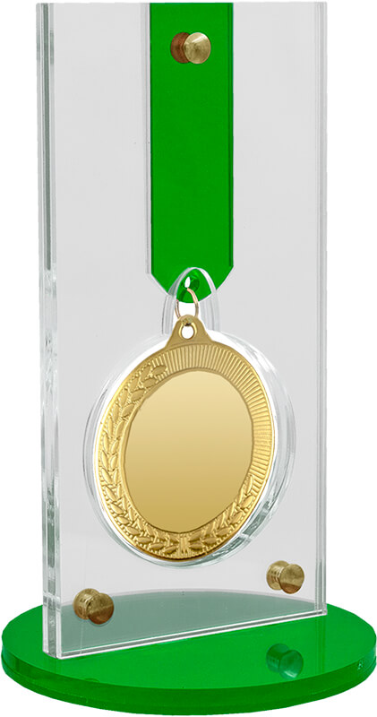 Акриловая награда с медалью 70мм