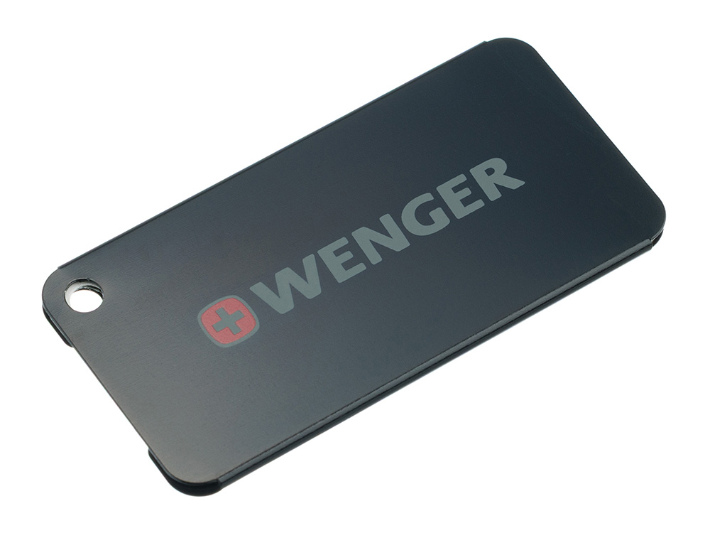 Бирка для багажа WENGER, черная, алюминий, 8 x 0,3 x 4 см Бирка для багажа WENGER, черная, алюминий, 8 x 0,3 x 4 см