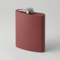 Фляжка 240 мл Remarque soft touch, 304 сталь, бургунди