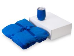 Подарочный набор Dreamy hygge 2.0 с пледом и термокружкой, синий Подарочный набор Dreamy hygge 2.0 с пледом и термокружкой, синий