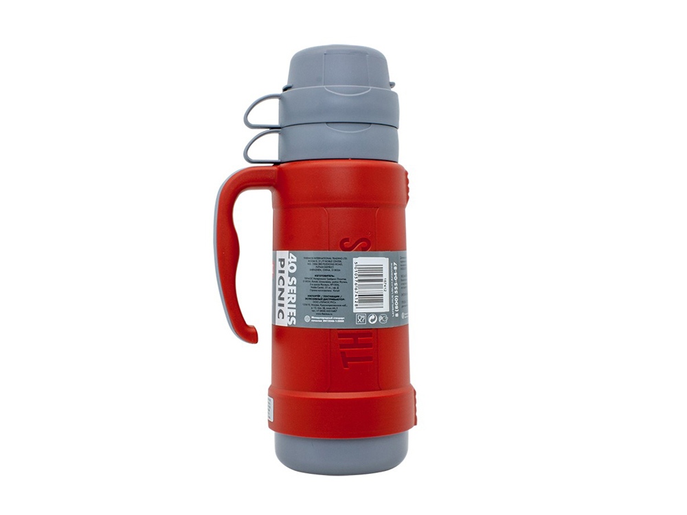 Термос со стеклянной колбой тм THERMOS PICNIC 40 Series Red 1,0L