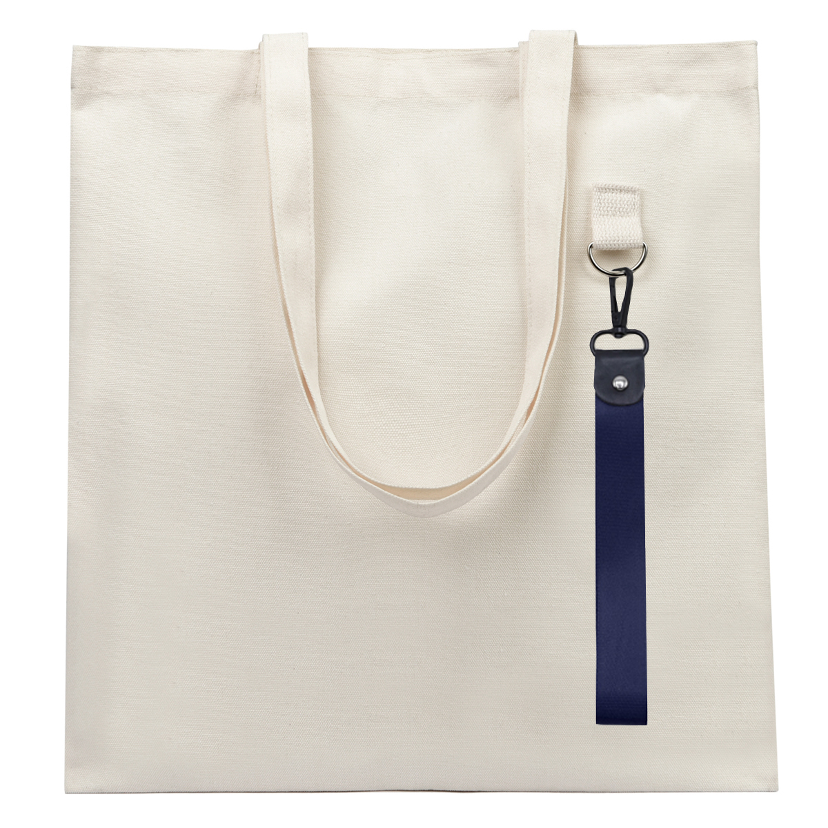 Сумка для покупок LUMISSA 325 г/м² с ремувкой, натуральный/тёмно-синий