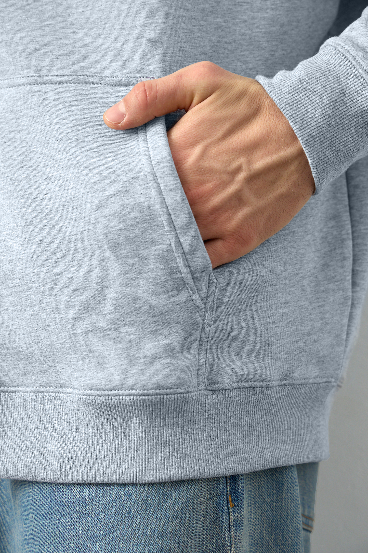 Толстовка унисекс Oversize Zip с капюшоном сэндвич 320, 100