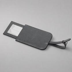Багажная бирка из PU Fabrizio, серый