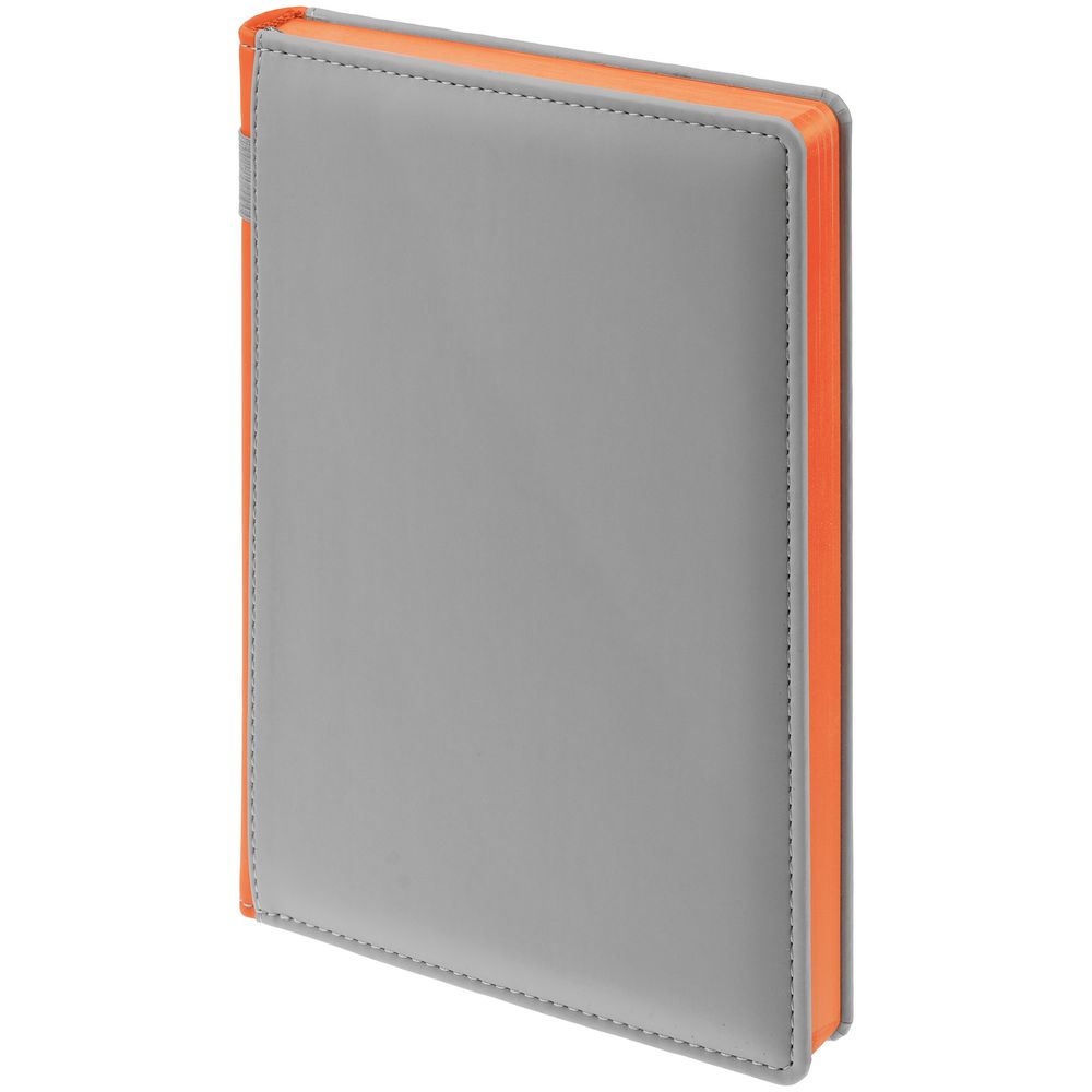 Ежедневник Spain Shall на заказ, недатированный, серый с оранжевым Ежедневник Spain Shall на заказ, недатированный, серый с оранжевым