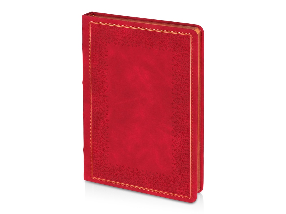Ежедневник недатированный А5 Royal, красный с бронзовым срезом Ежедневник недатированный А5 Royal, красный с бронзовым срезом