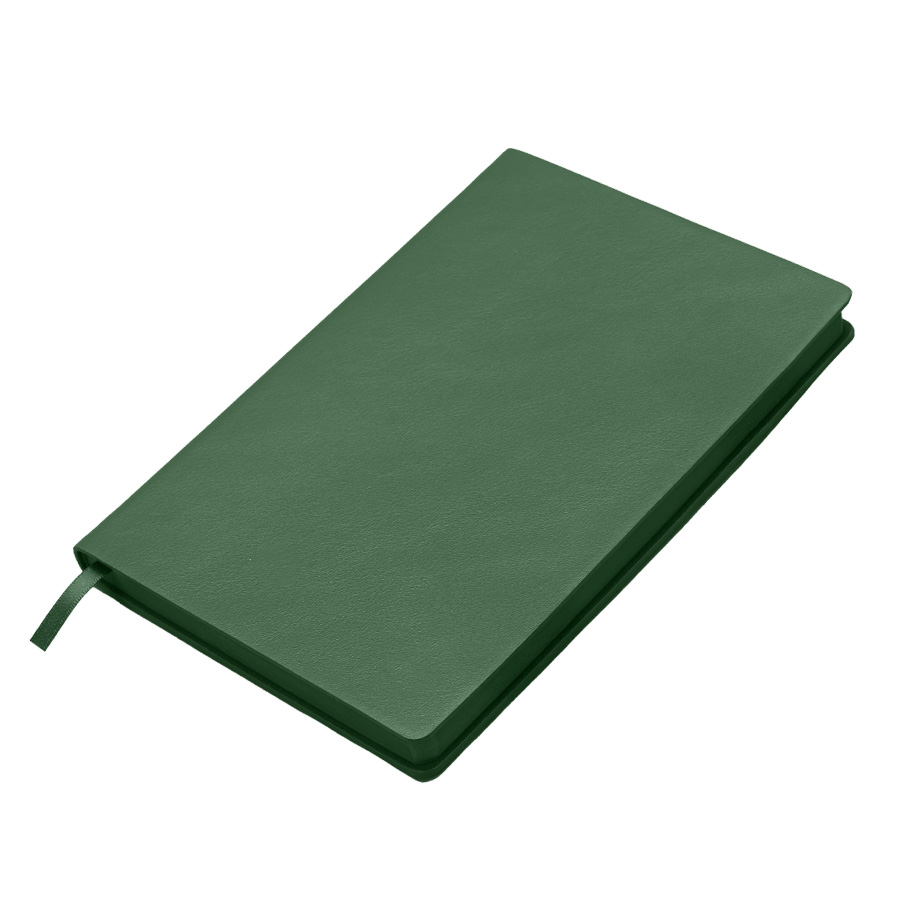 Бизнес-блокнот LADY, формат А5, зеленый, блок в клетку