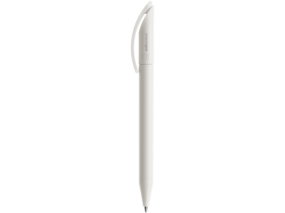 Пластиковая ручка DS3 из переработанного пластика с антибактериальным покрытием, белый