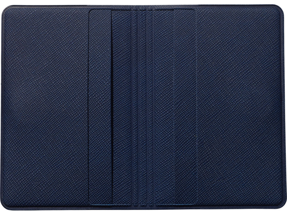 Футляр-книжка на 4-е карты с RFID Favor, темно-синий