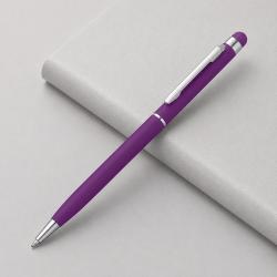 Ручка-стилус шариковая Jucy Soft с покрытием soft touch, фиолетовый (Р) Ручка-стилус шариковая Jucy Soft с покрытием soft touch, фиолетовый (Р)