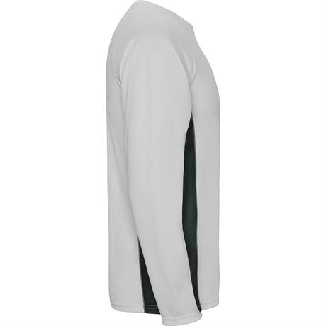 Спортивная футболка SHANGHAI L/S мужская, БЕЛЫЙ/ТЕМНЫЙ ГРАФИТ S