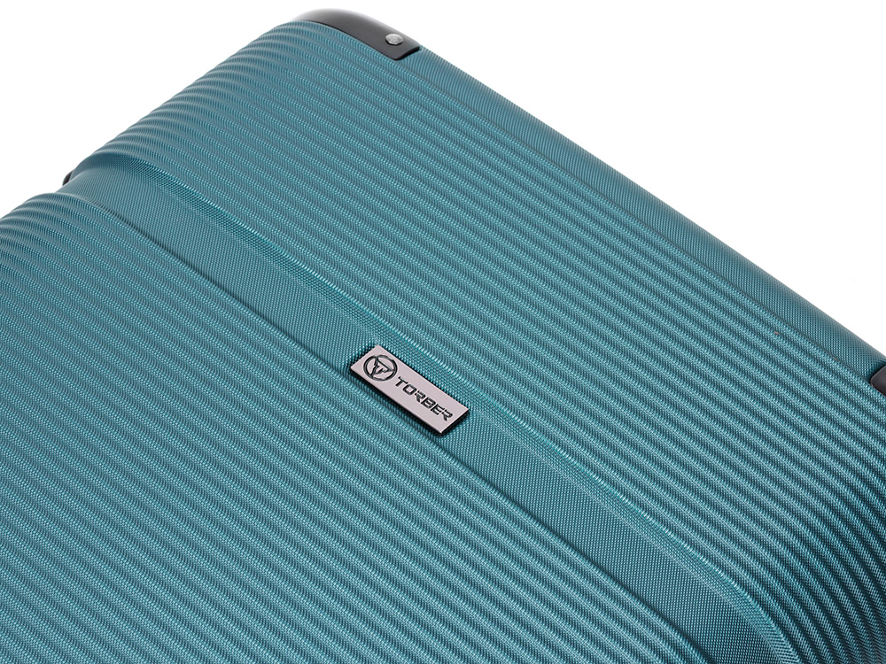 Чемодан TORBER Onego, зелёный, ABS-пластик, 69,5 х 46 х 26 см, 69 л