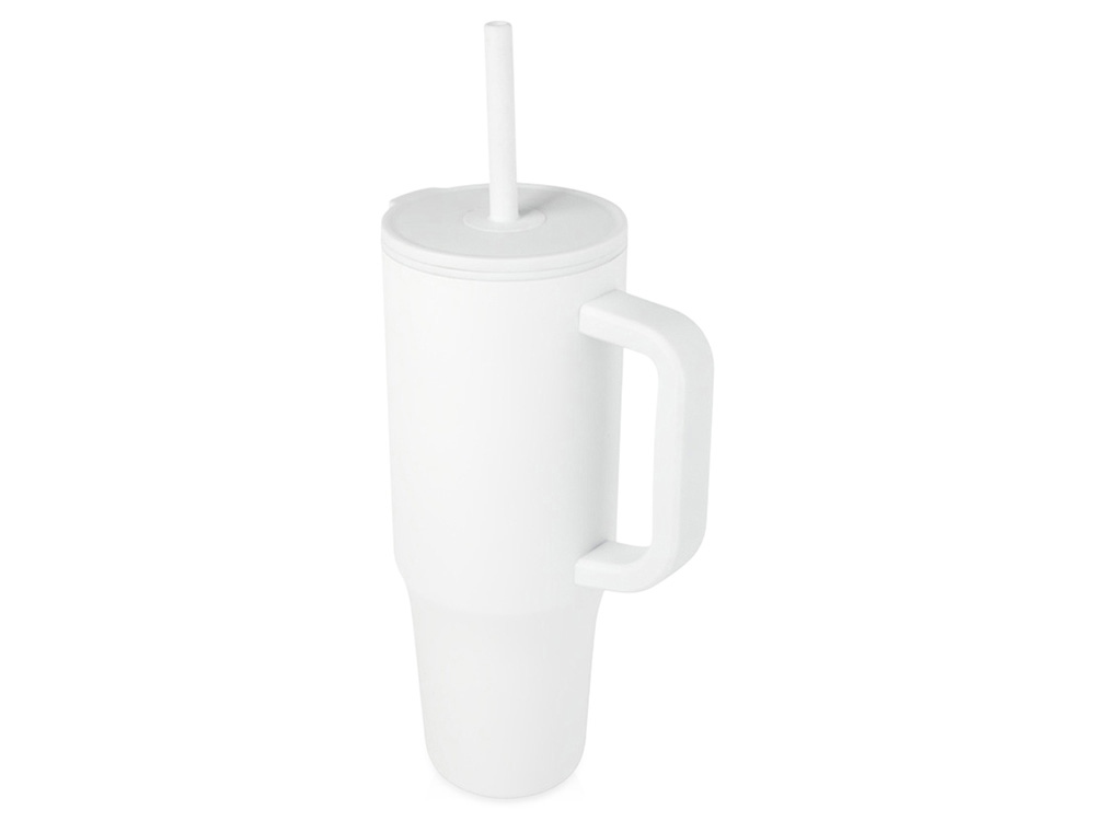 Brady термостакан с силиконовой трубочкой, 900 мл, сертифицированный согласно RCS- Белый