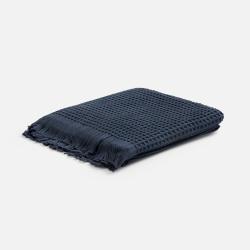 Плед вафельный Elenglect, темно-серый