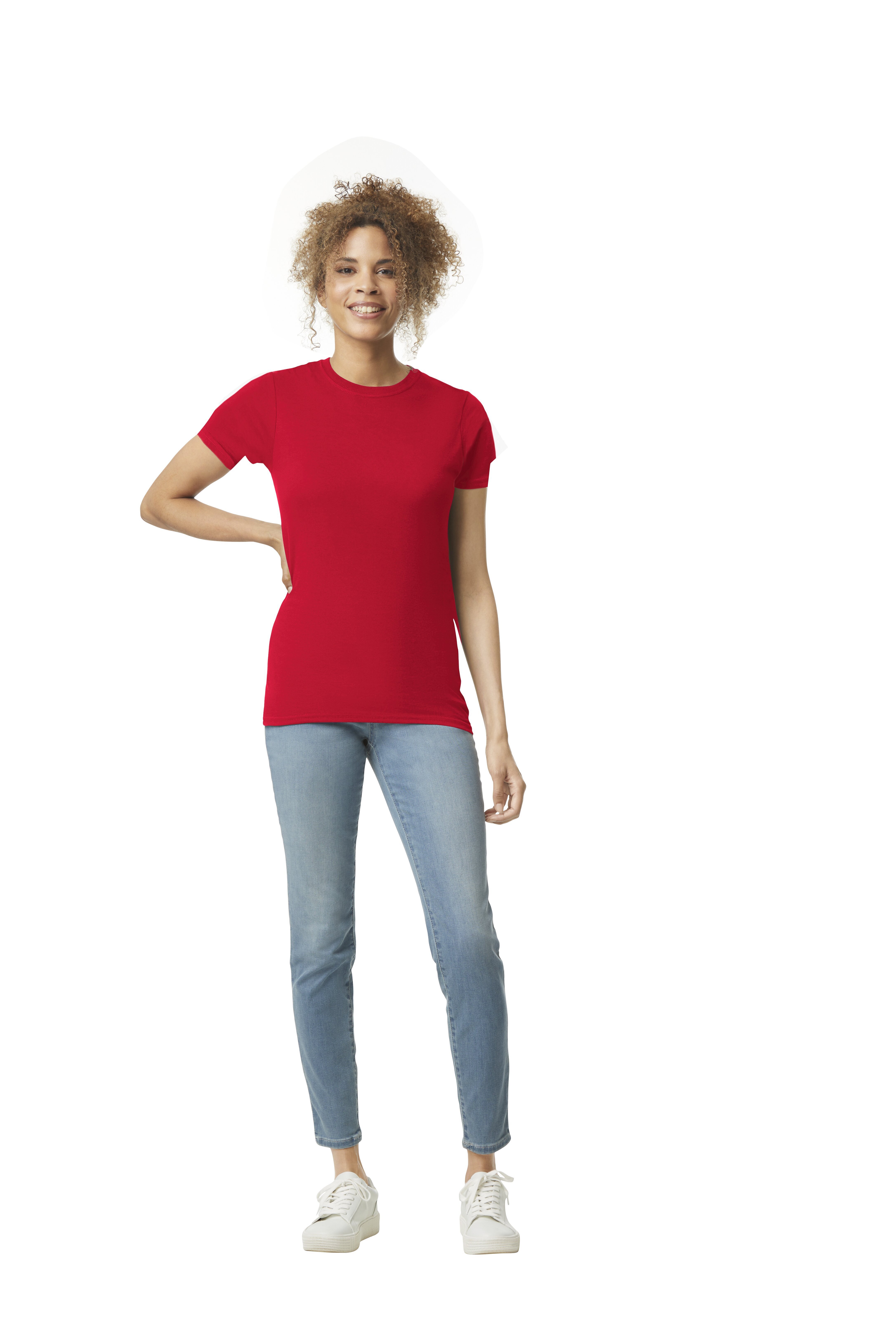 Футболка SOFTSTYLE WOMAN, КРАСНЫЙ S