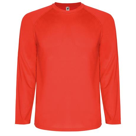 Спортивная футболка MONTECARLO L/S мужская, КРАСНЫЙ 2XL