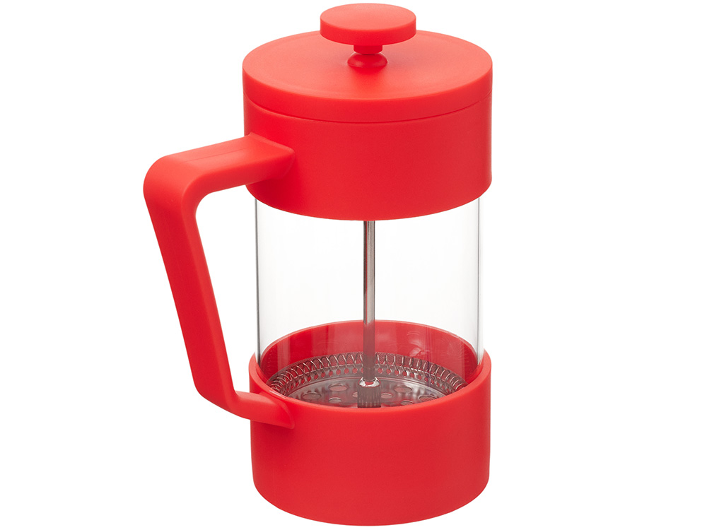 Пластиковый френч-пресс Intense, 600мл, красный