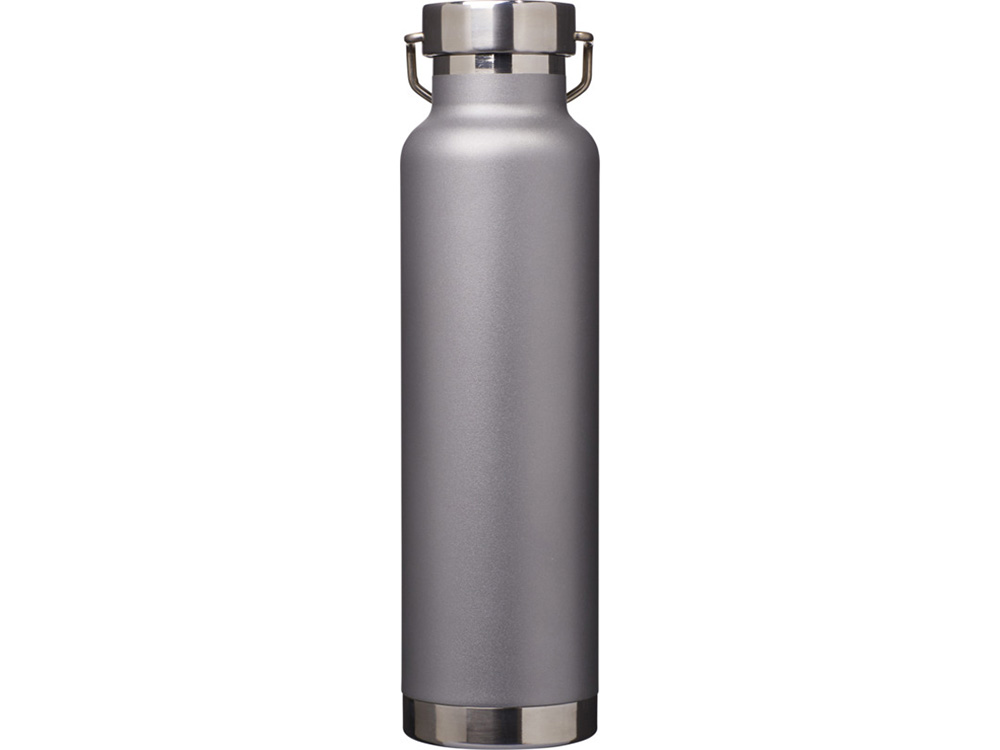 Бутылка для воды с вакуумной изоляцией Thor объемом 650 мл из переработанной нержавеющей стали, сертифицированной по стандарту RCS - Серый