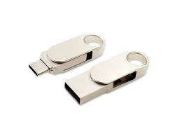 Флешка Uranium на 64 Гб, серебристый