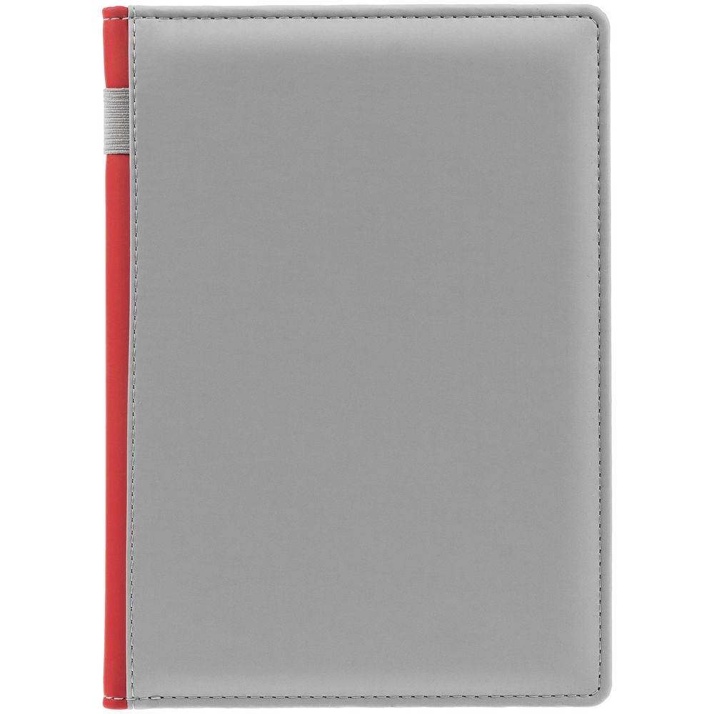 Ежедневник Spain Shall на заказ, недатированный, серый с красным