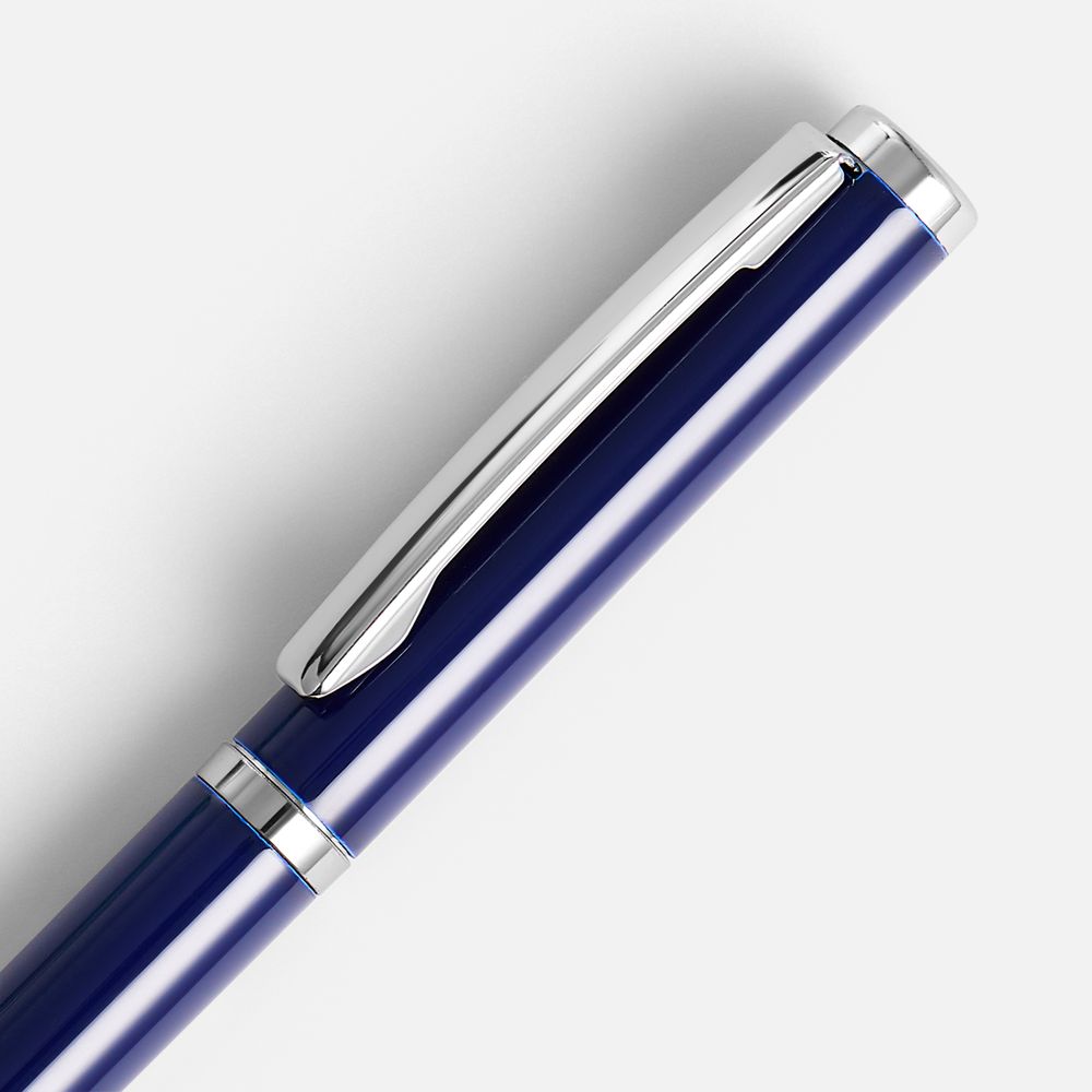 Ручка шариковая Hotel Cap с колпачком, синяя
