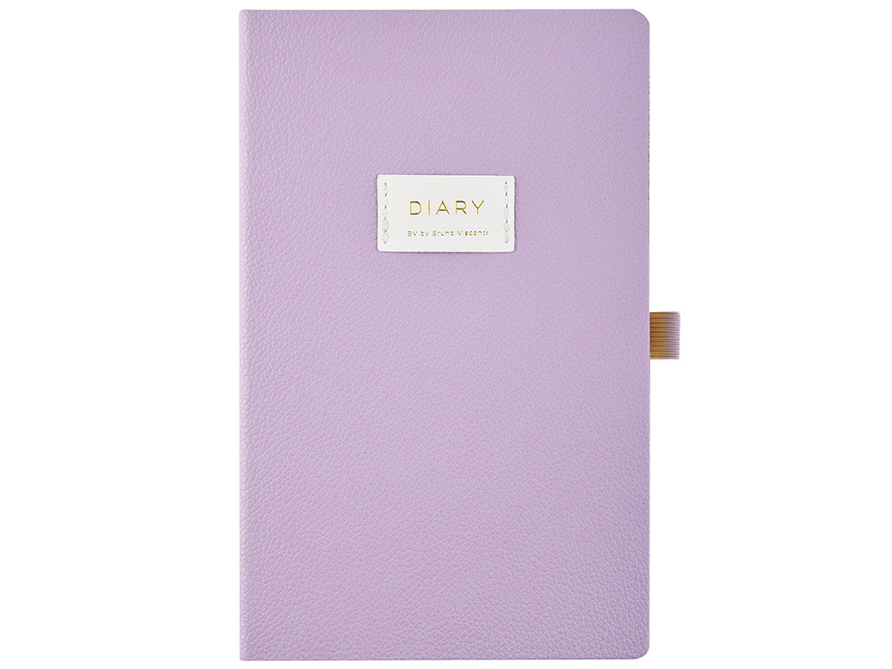 Ежедневник недатированный А5 Zefir с нашивкой, сиреневый Ежедневник недатированный А5 Zefir с нашивкой, сиреневый